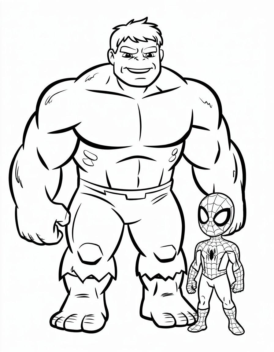 Spider-Man with Hulk